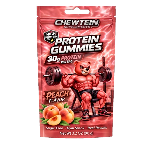 ChewTein Protein Gummy - Peach